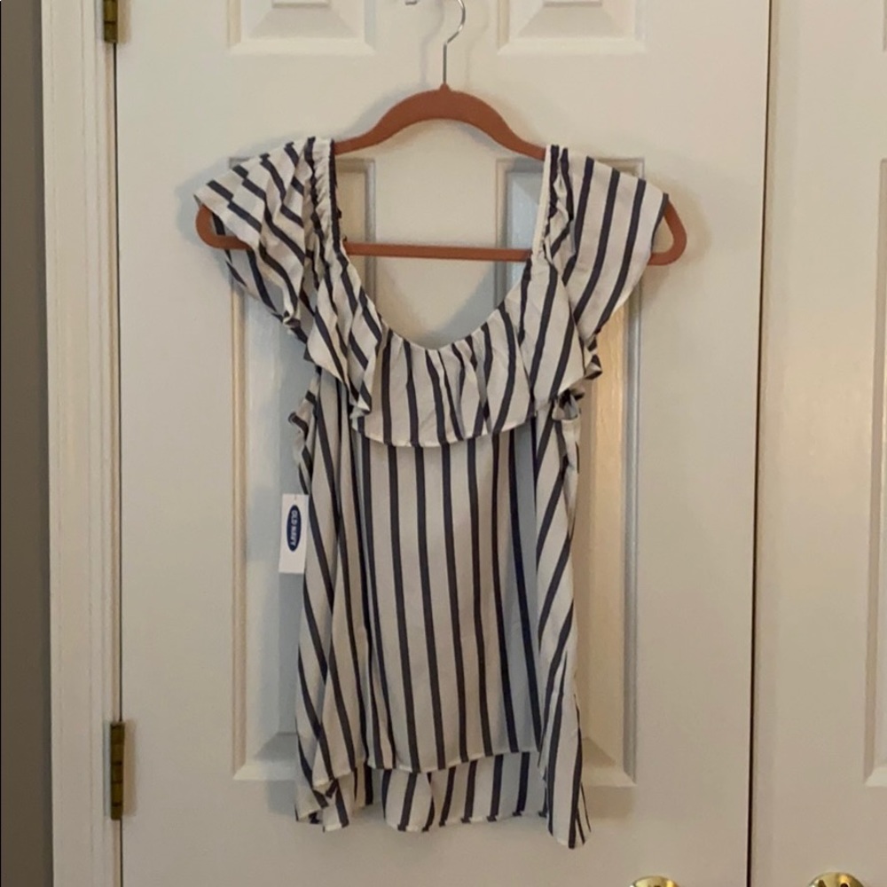 Striped, Ruffled Top from Old Navy